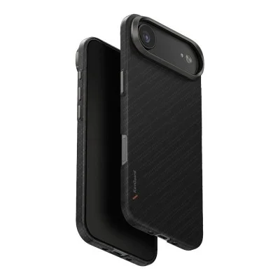 Uniq Hybrid Iphone 17 Air (2025) 6.6 Magclick Charging Keva Edge - Carbon Black